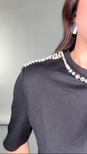 Load image into Gallery viewer, Pearls &amp; Rhinestine Top
