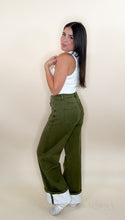 Load image into Gallery viewer, Olive Folded Jeans
