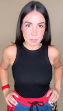 Load image into Gallery viewer, Rhinestones Tank Top - Black
