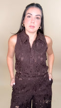 Load image into Gallery viewer, Choco Embroidered Two Piece Set
