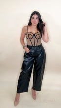 Load image into Gallery viewer, Faux Leather Barrel Pants
