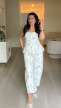 Load image into Gallery viewer, Floral Denim Two Piece Set
