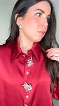 Load image into Gallery viewer, Diamond Wine Blouse
