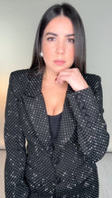 Load image into Gallery viewer, Cessi Rhinestone Blazer Dress
