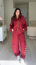 Load image into Gallery viewer, Alice Two Piece Set - Wine
