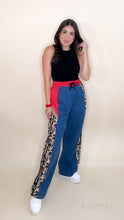 Load image into Gallery viewer, Animal Print Jogger Pants - Red
