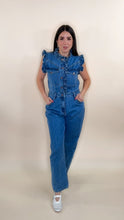 Load image into Gallery viewer, Very Chic Denim Jumpsuit
