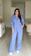 Load image into Gallery viewer, Lazy Two Piece Set - Blue Shiny
