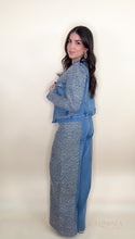 Load image into Gallery viewer, Denim Tweed Two Piece Set
