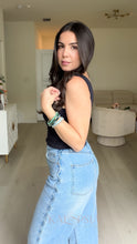 Load image into Gallery viewer, Luni Double Layer Crop Top - Black
