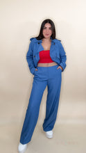 Load image into Gallery viewer, Taylor Two Piece Set - Light Denim Blue
