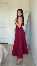 Load image into Gallery viewer, Alyssa Midi Dress - Wine
