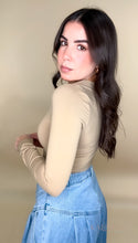 Load image into Gallery viewer, Orianna Basic Bodysuit - Beige
