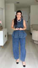 Load image into Gallery viewer, Vicky Denim Two Piece Set
