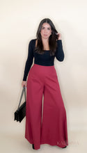 Load image into Gallery viewer, Wine Palazzo Pants
