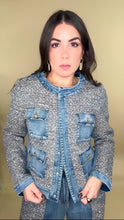 Load image into Gallery viewer, Denim Tweed Two Piece Set
