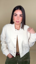 Load image into Gallery viewer, Molly Bomber Jacket - Ivory
