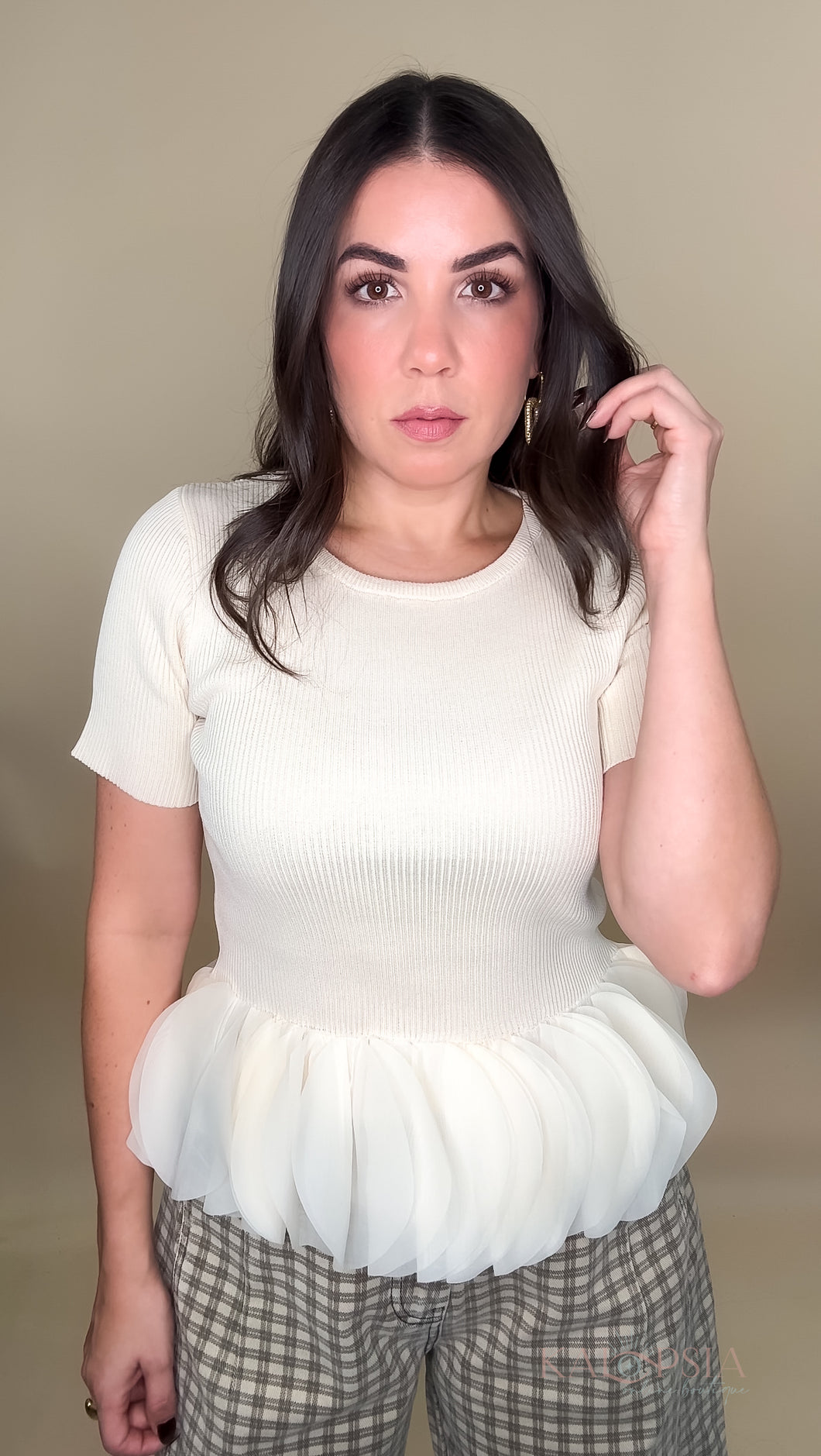 Lillie Peplum Top (3 colors)