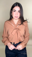 Load image into Gallery viewer, Carolyn Long Sleeve Blouse - Camel
