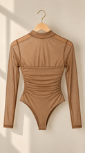 Load image into Gallery viewer, Bali Mesh Bodysuit - Caramel
