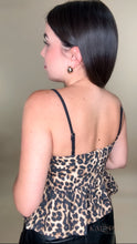 Load image into Gallery viewer, Animal Print Peplum Top
