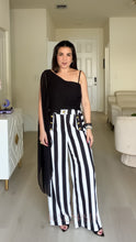 Load image into Gallery viewer, Stripes Napoleon Pant - B&amp;W

