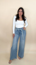 Load image into Gallery viewer, Dina Rhinestone Denim Pants
