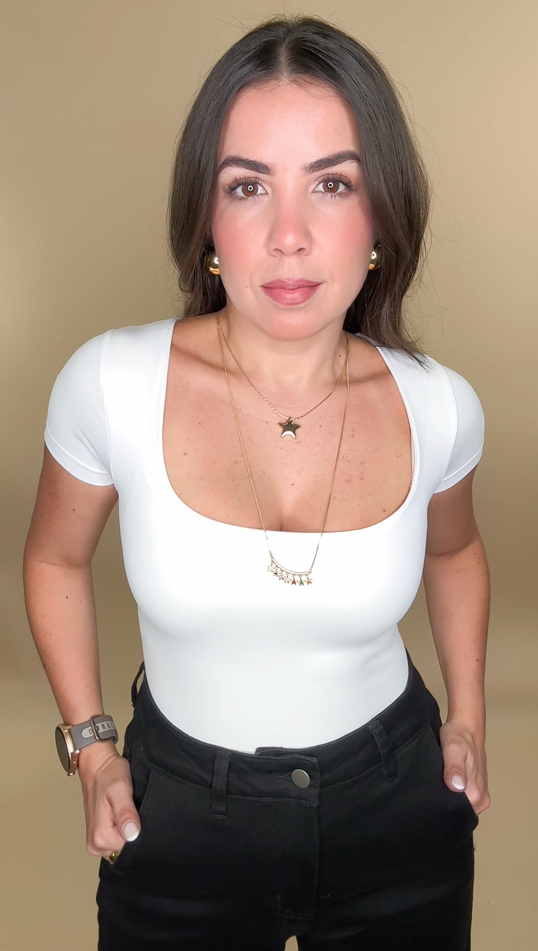 Amishi Short Slv Basic Bodysuit