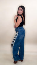 Load image into Gallery viewer, Fashionista Asymmetric Denim Pants
