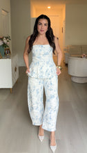 Load image into Gallery viewer, Floral Denim Two Piece Set
