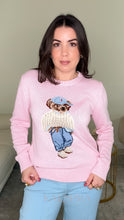 Load image into Gallery viewer, Teddy Bear Sweater - Light Pink
