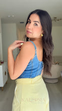 Load image into Gallery viewer, Gold Stars Denim Corset
