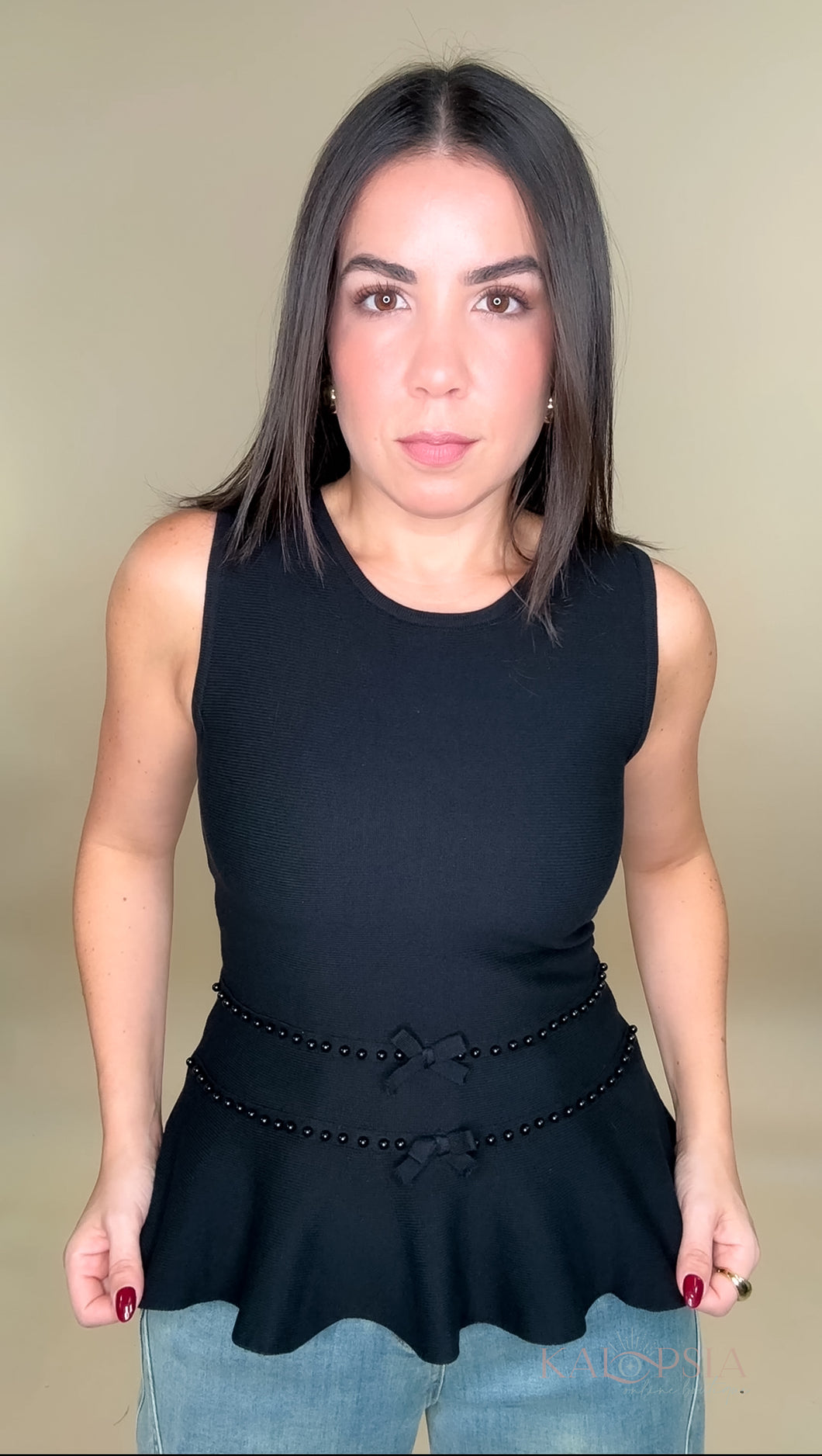 Lili Peplum Top