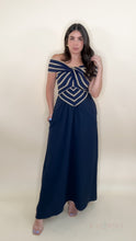 Load image into Gallery viewer, Stunning Asymmetrical Dress - Navy
