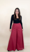 Load image into Gallery viewer, Wine Palazzo Pants
