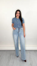 Load image into Gallery viewer, Adela Asymmetrical Waist Jeans
