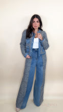 Load image into Gallery viewer, Denim Tweed Two Piece Set
