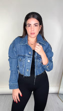 Load image into Gallery viewer, Denim Cropped Jacket

