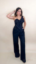 Load image into Gallery viewer, One Shoulder Denim Jumpsuit
