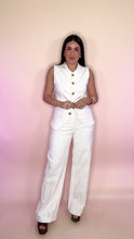 Load image into Gallery viewer, Novelette Denim Two Piece Set - White

