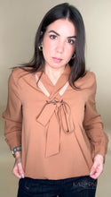 Load image into Gallery viewer, Carolyn Long Sleeve Blouse - Camel
