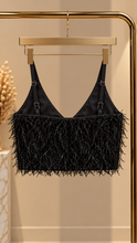Load image into Gallery viewer, Belle Crop Top - Black
