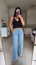 Load image into Gallery viewer, Glamorous Rhinestones Denim Pant
