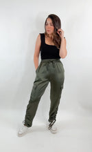 Load image into Gallery viewer, Satin Cargo Joggers

